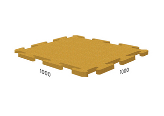 Резиновая плитка 1000х1000х10 мм, Puzzle, Rubblex Ice